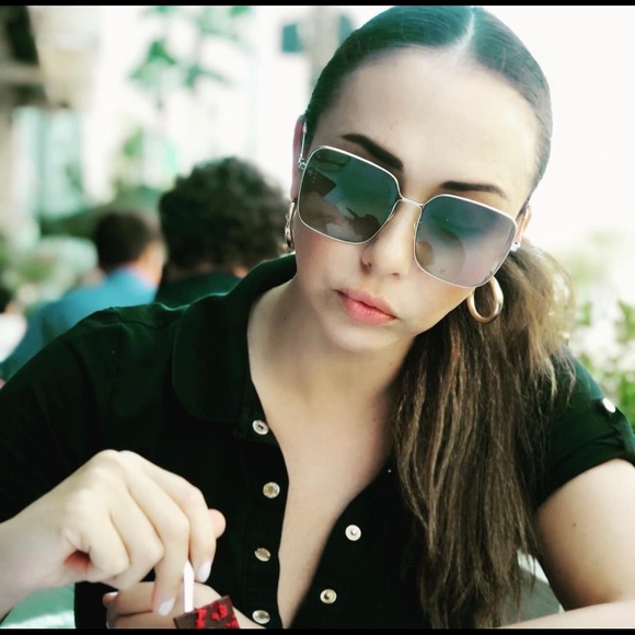 Gucci gold square glasses main image 6